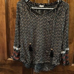 Western Boho Top Size M